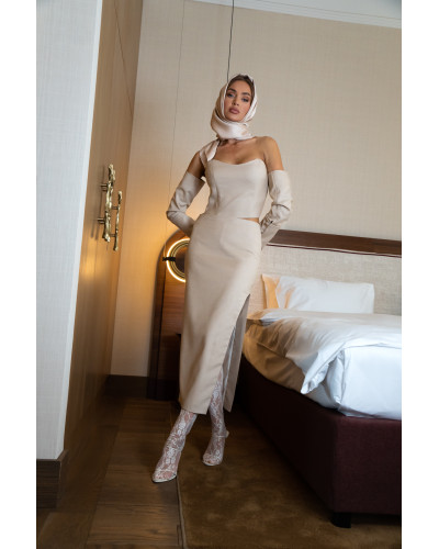 CORSET SET BEIGE